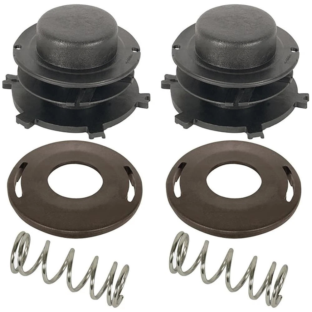 2X Trimmer Head Spool, Cover & Spring for Stihl (Replaces 0000-997-1501)
