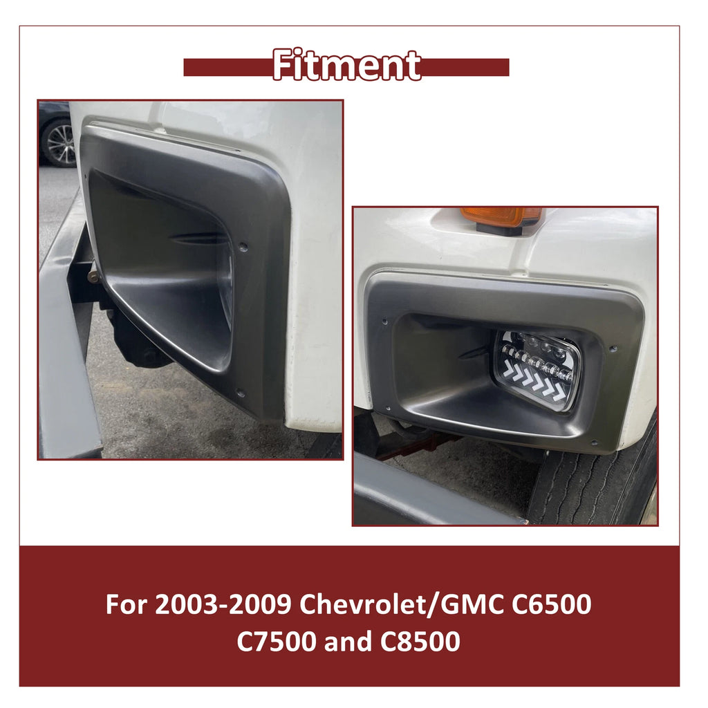 Driver Headlight Bezel Trim for C6500 C7500 C8500 (2003–2009)