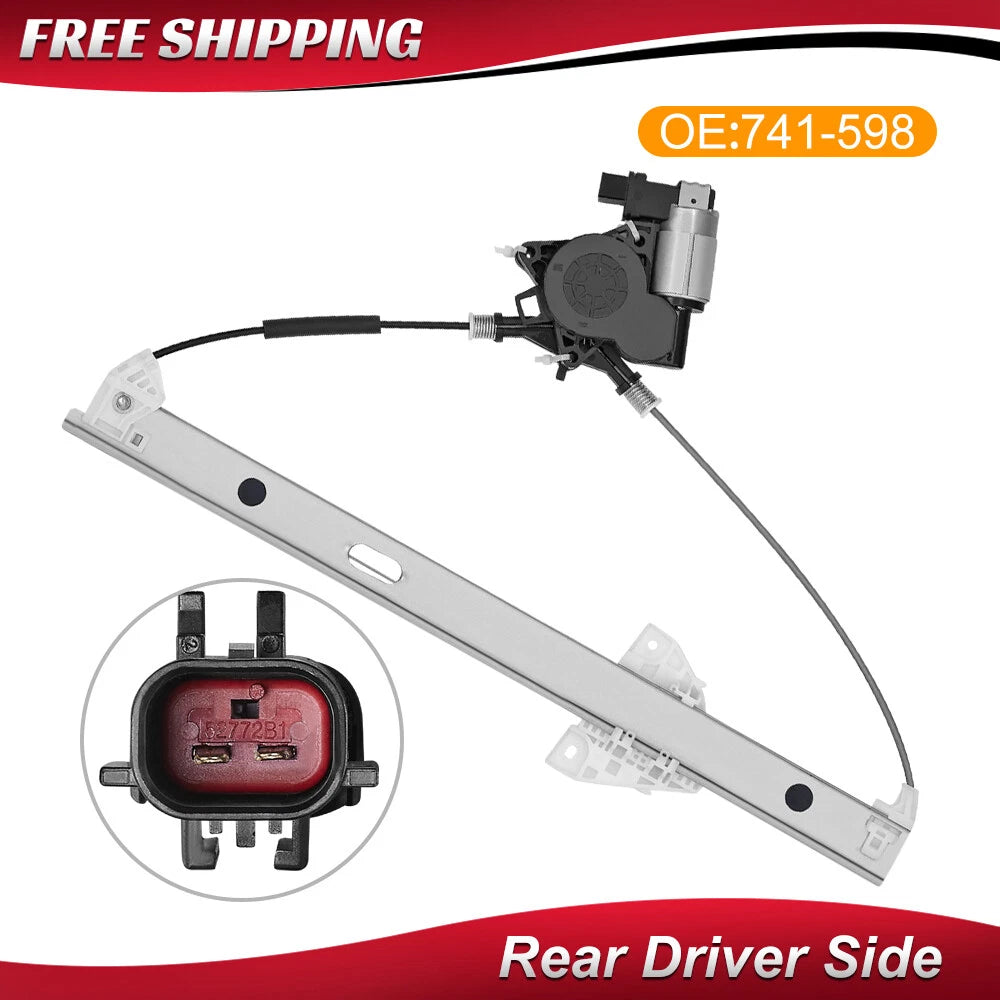 Rear Left Power Window Regulator w/ Motor for Dodge Durango Dakota (1998–2004)