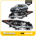 Pair Headlight Assemblies for Mazda 3 (2010–2013) Black with Amber