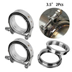 2X 3.5'' Stainless Steel V-Band Clamp Kit for Turbo Exhaust (US)