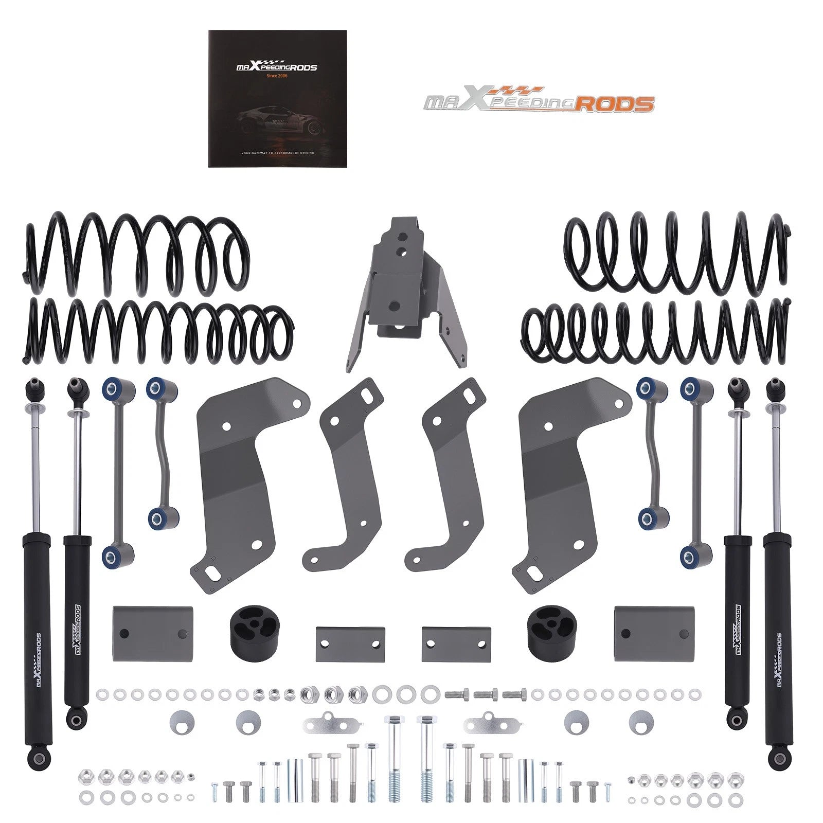 3.5" Lift Kit with Shocks & Control Arms for Jeep Wrangler JLU (2018–2023)