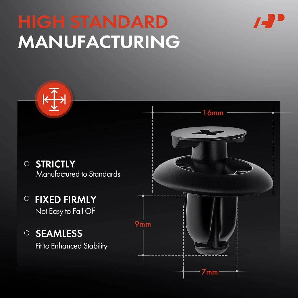 7mm Nylon Retainer Clips for Toyota Camry (2012-2020)