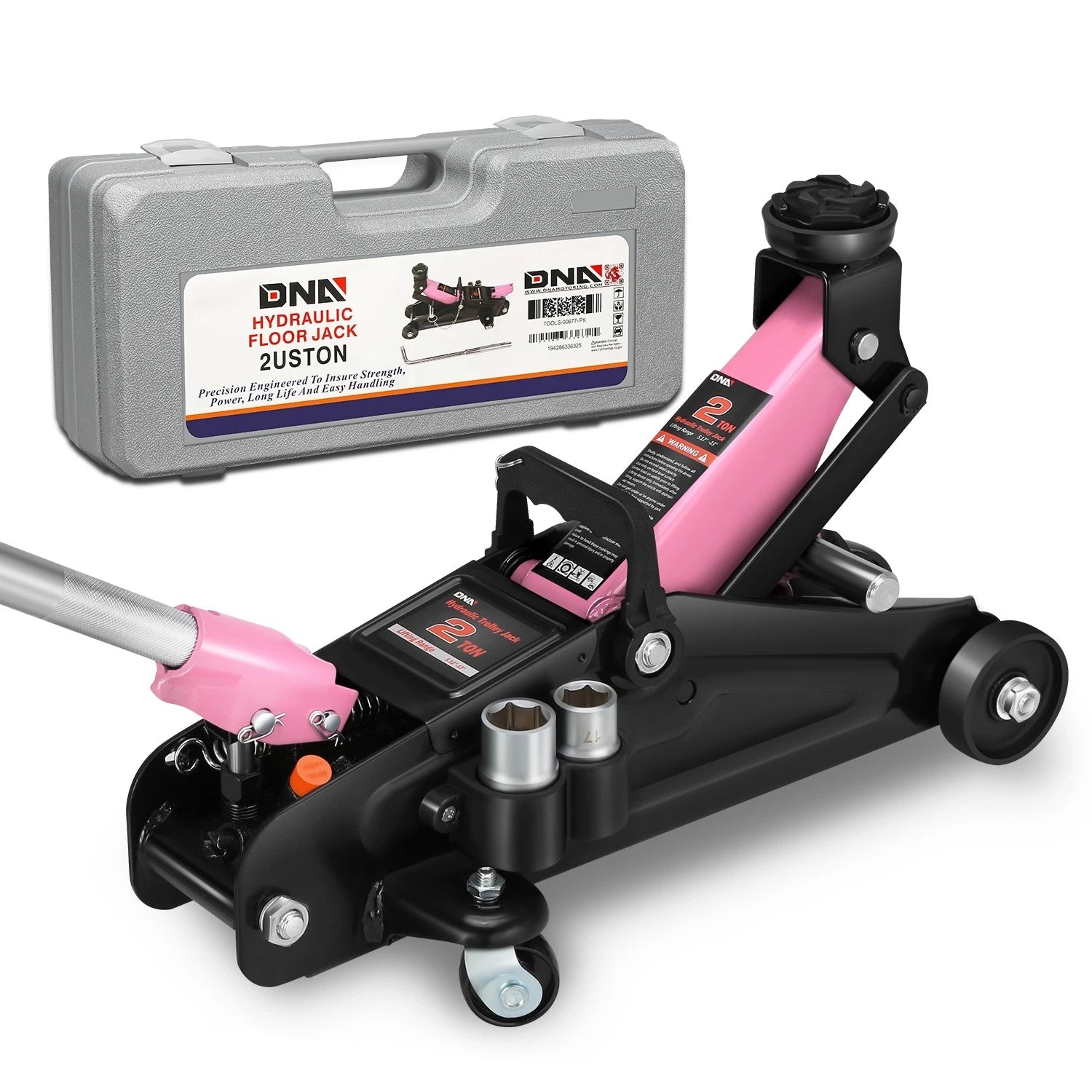 Hydraulic Floor Jack 4000lbs Capacity with Swivel Casters (5.1-13in)