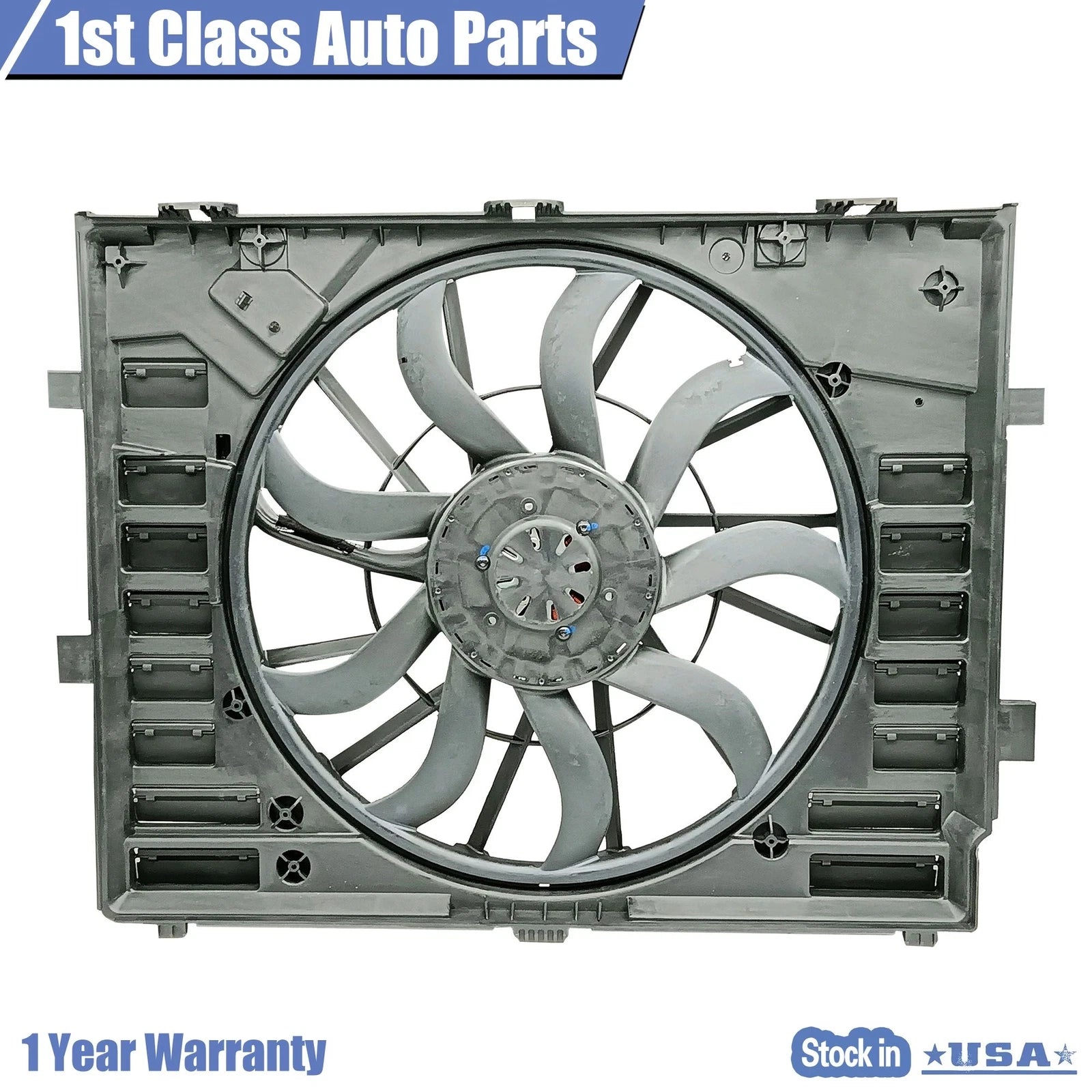 Radiator Cooling Fan Assembly for Porsche Cayenne (2011-2018)