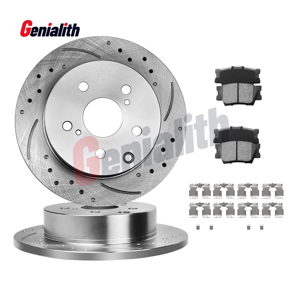 Rear Brake Rotors & Pads for Toyota RAV4 (2006–2018), Lexus HS250h (2010–2012)