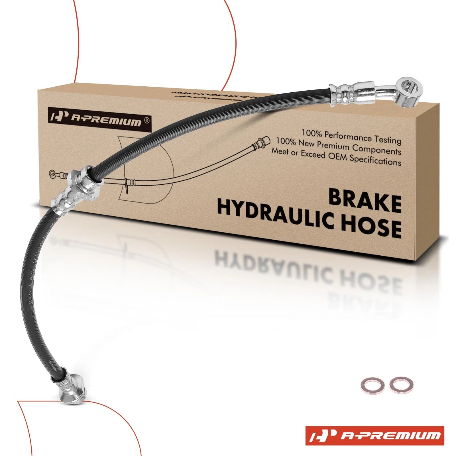 Front Brake Hydraulic Hose for Chevy Metro (1998–2001) Suzuki Swift (1990–2001)