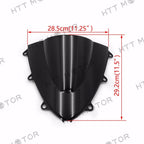 Black Double Bubble Windscreen for Honda CBR1000RR (2008–2011)