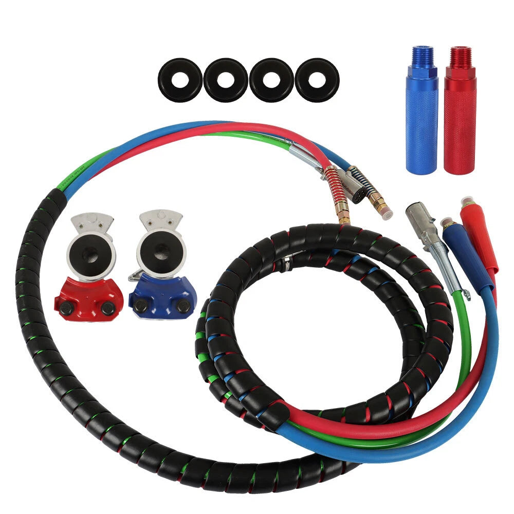 15FT 3-in-1 Air Line Hose Assembly for Semi Truck/Tractor (Universal)