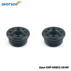 2pcs Trim Cylinder Screw End Cap for Yamaha 4T F 150HP Outboard (N/A)