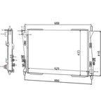 Replacement Plastic Aluminum Radiator for Ford Ranger PX (2011–2018)