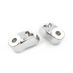 Chrome Front Turn Signal Mount Bracket Relocation Kit for Harley Dyna (39mm, 49mm)