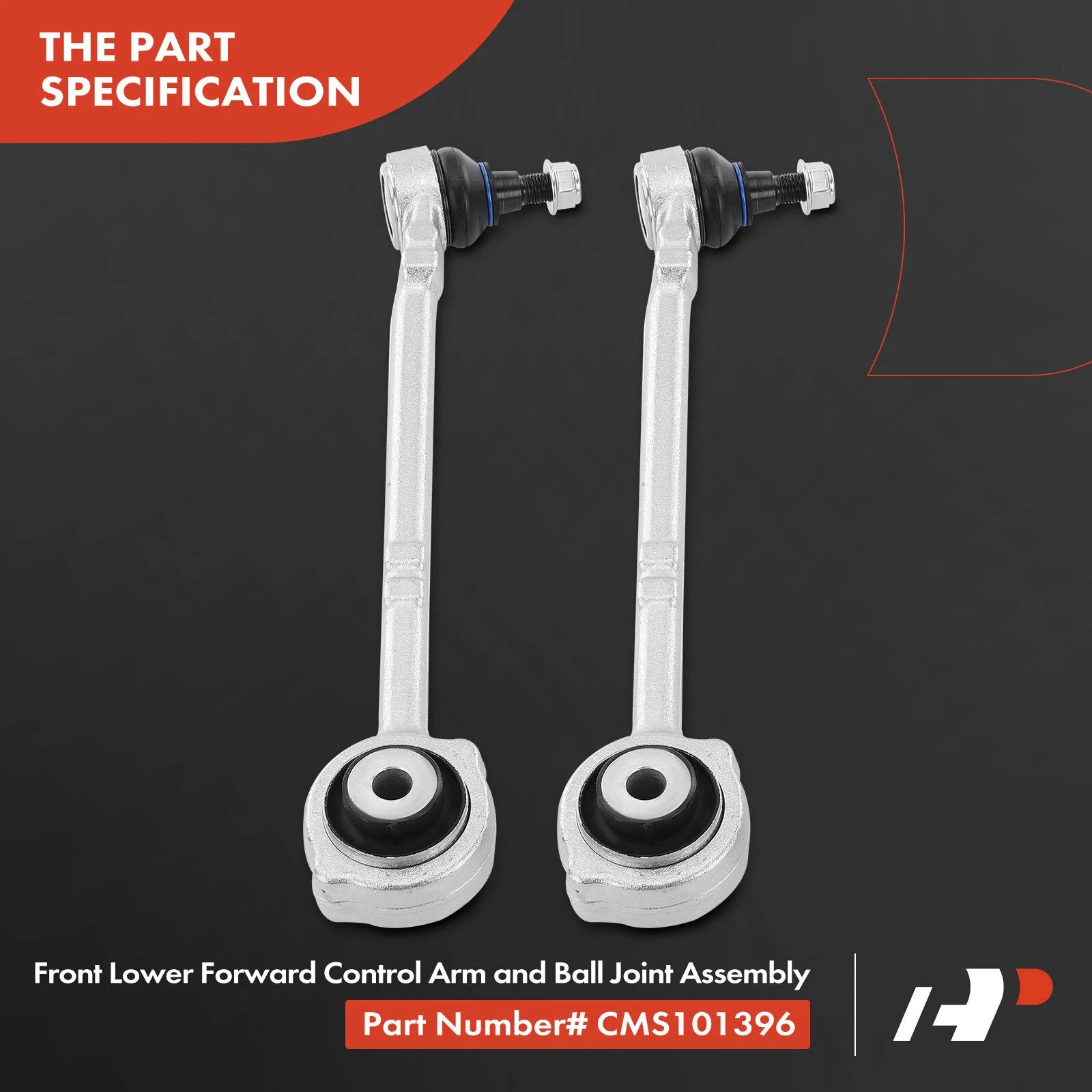 2X Front Lower Rearward Control Arm with Ball Joint for Mercedes-Benz