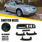 5X Window Switch Panel Bezel Door Handle Trim Set for VW Golf MK4 (1998–2004)