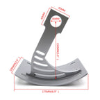 Curved License Plate Bracket for Kawasaki ZX-R6/ZX-6R RR(636)/ZX-7/ZX-7R (1995–2008)