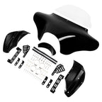 Vivid Black Front Outer Batwing Fairing for Suzuki VL800K1 (2001–2004)
