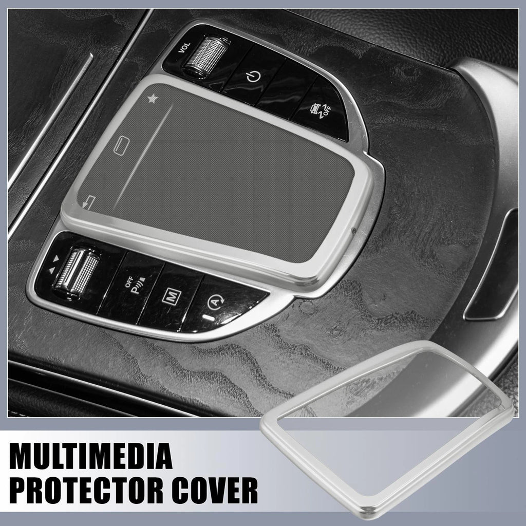 TPU Media Multimedia Protector Cover for Mercedes-Benz GLC (2016–2019) Silver