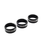 Blk AC Climate Control Knob Ring Covers for Subaru Forester XV Crosstrek WRX STi (2014-2021)