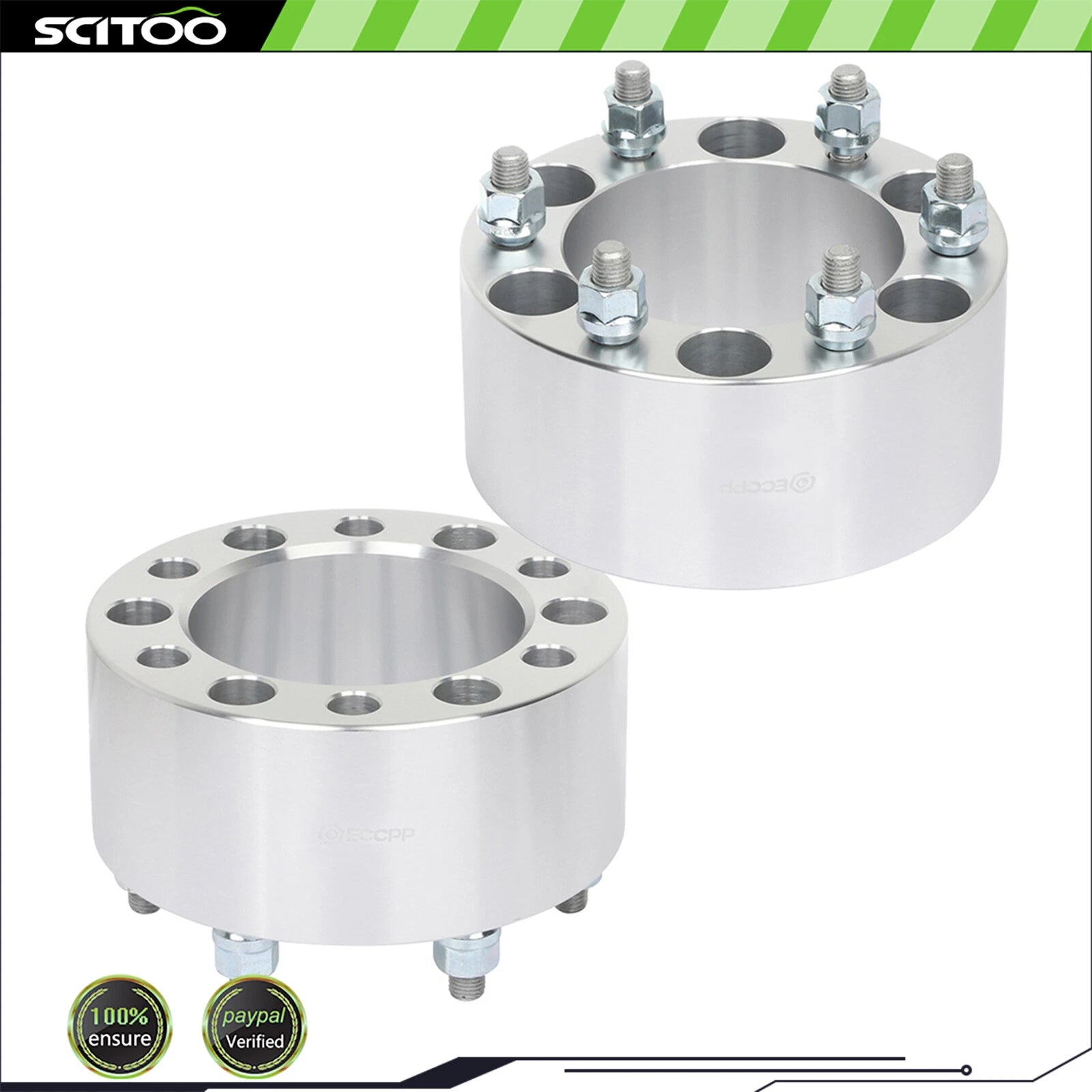 2X 3" Wheel Spacers 6x5.5 for Toyota Tacoma, Sequoia, Chevy Colorado