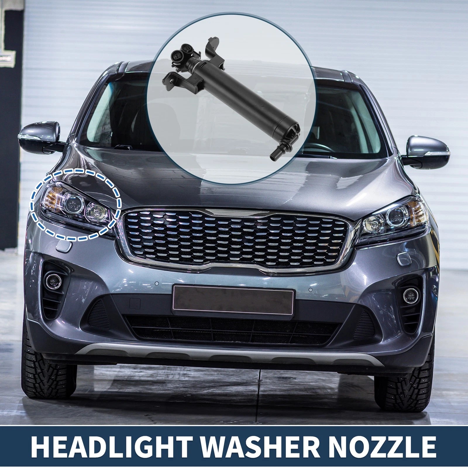 Front Passenger Side Headlight Washer Nozzle for Audi A3 (2013–2016) No. 8V0955102A