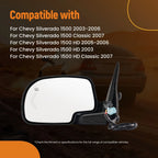 Left Rear View Mirror for GMC Sierra Classic (2007) Power Heated Signal