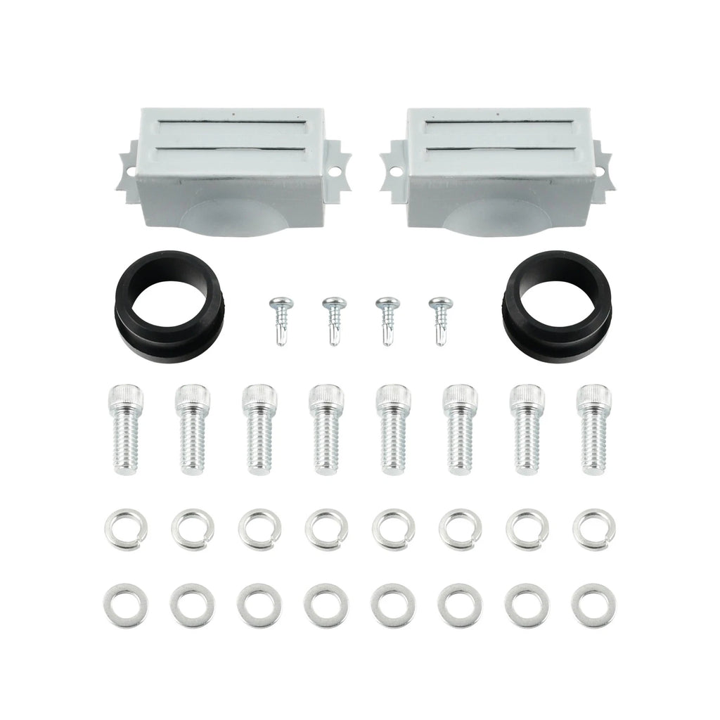 Finned Tall Black Aluminum Valve Covers for Pontiac 350 400 455