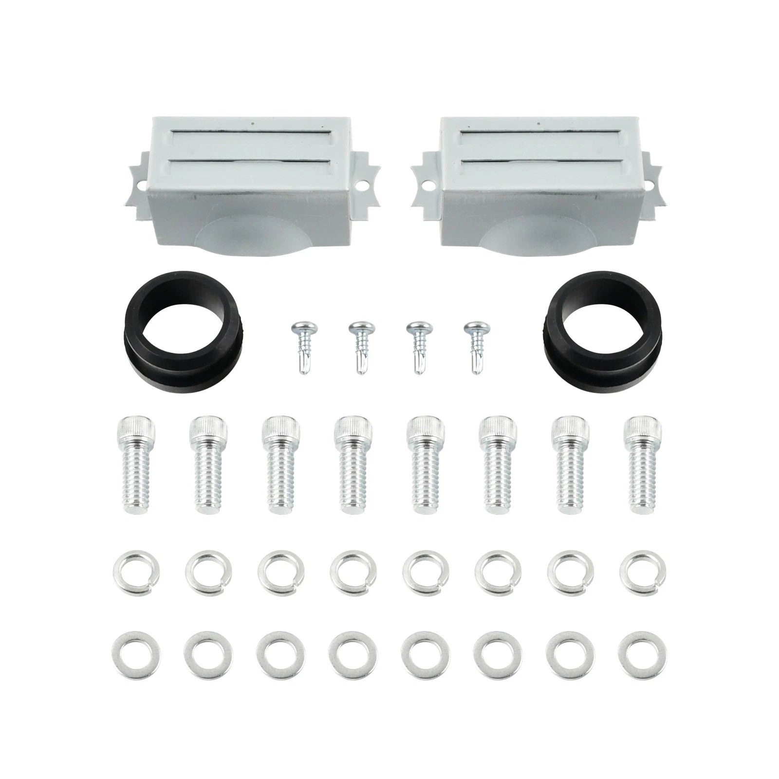 Finned Tall Black Aluminum Valve Covers for Pontiac 350 400 455