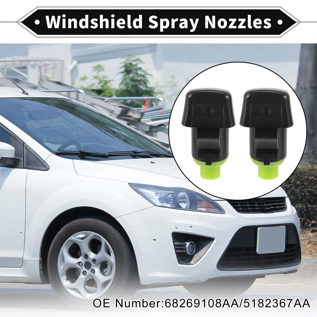 2Pcs Front Windshield Washer Nozzle for Dodge Durango (2011–2023) No. 68269108AA