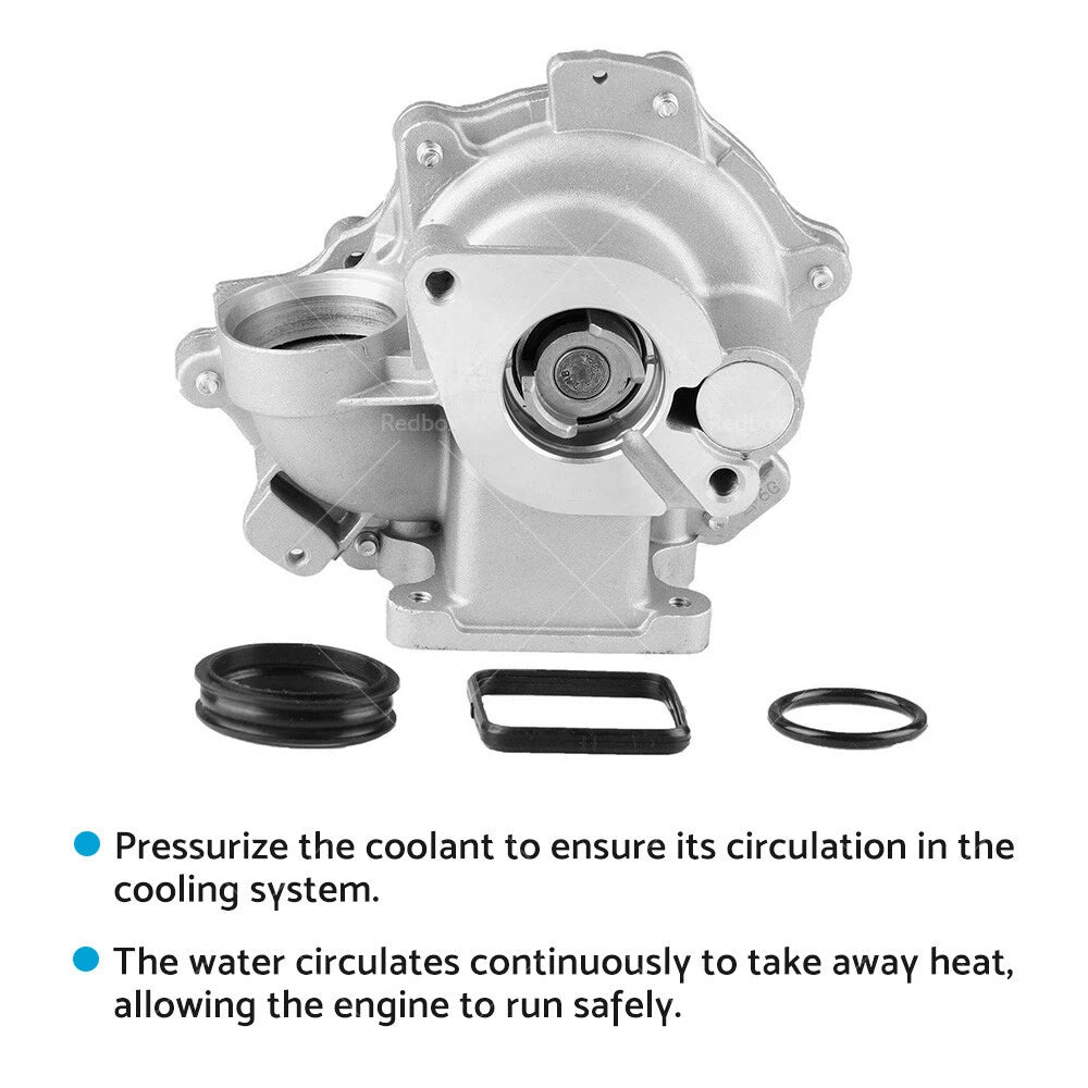 Water Pump w/ Seal for BMW E46 E90 E91 E83 E88 318i 316i 320i 118i 120i (1998–2013)