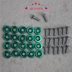 20 pcs Green Billet Aluminum Fender Washer for Universal Fit