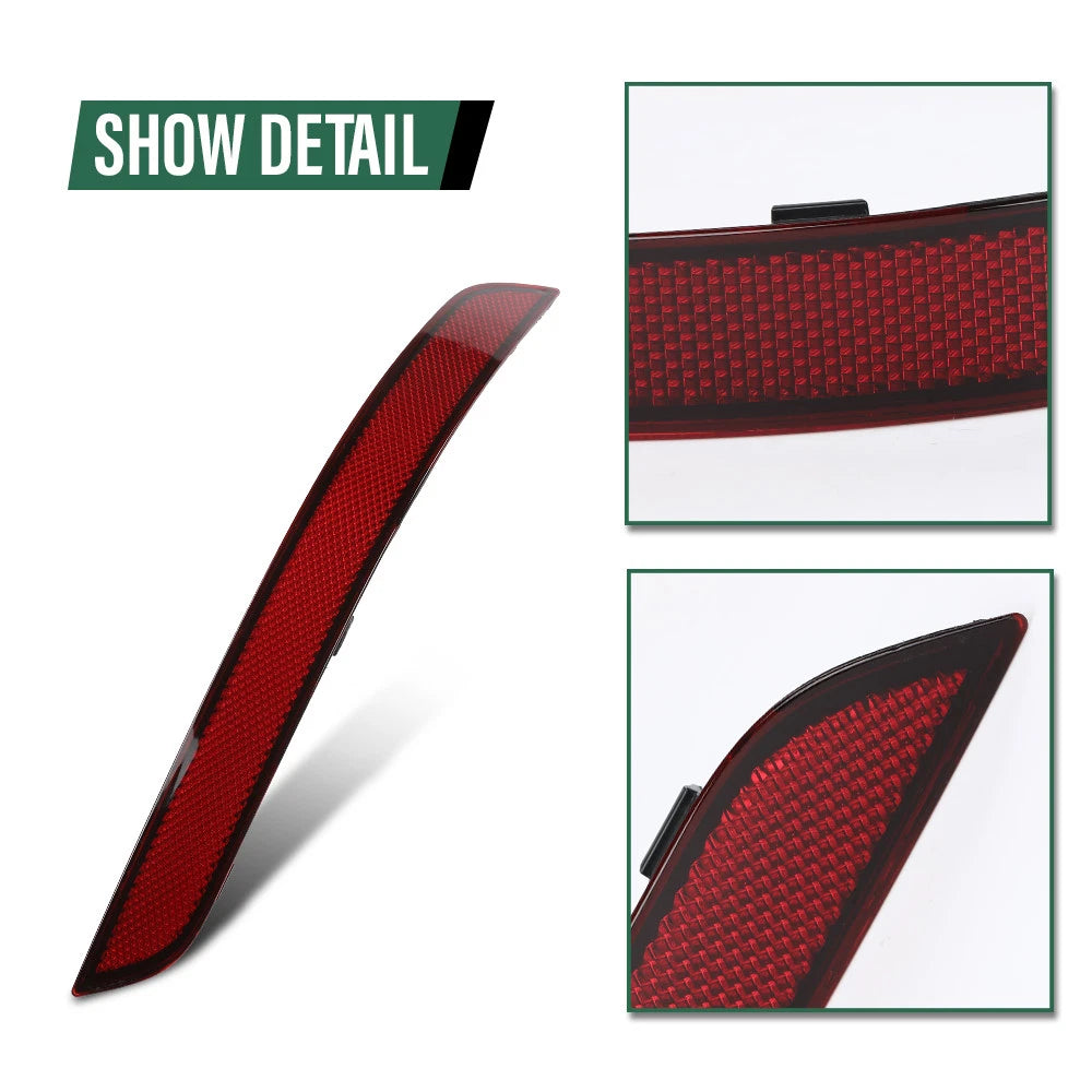 Set of 2 Rear Bumper Reflectors for Mercedes-Benz GLK300 GLK350