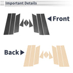 10 Pcs Door Pillar Window Trim for Mazda CX-5 (2017–2024) Carbon Fiber