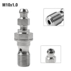 M10x1.0 Titanium Banjo Bolt with Bleed Valve for Motor Brake Caliper Sil