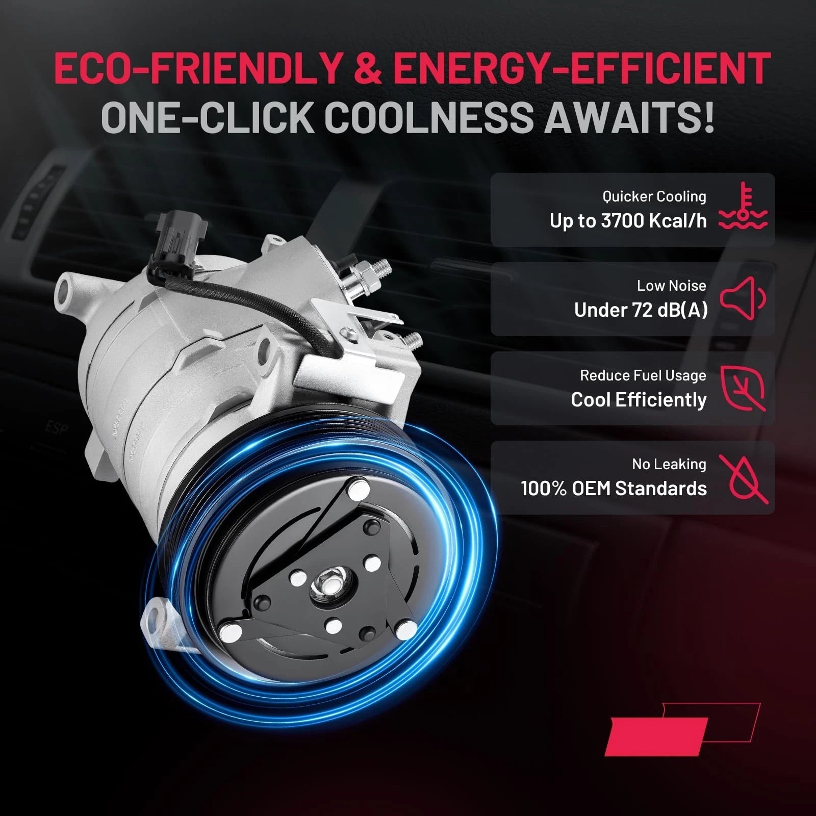 AC Compressor with Clutch for Jeep Grand Cherokee (2007–2010)