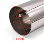 3.1in Exhaust Tip Pipe for Audi Q3 (2015–2021) - Silver Tone