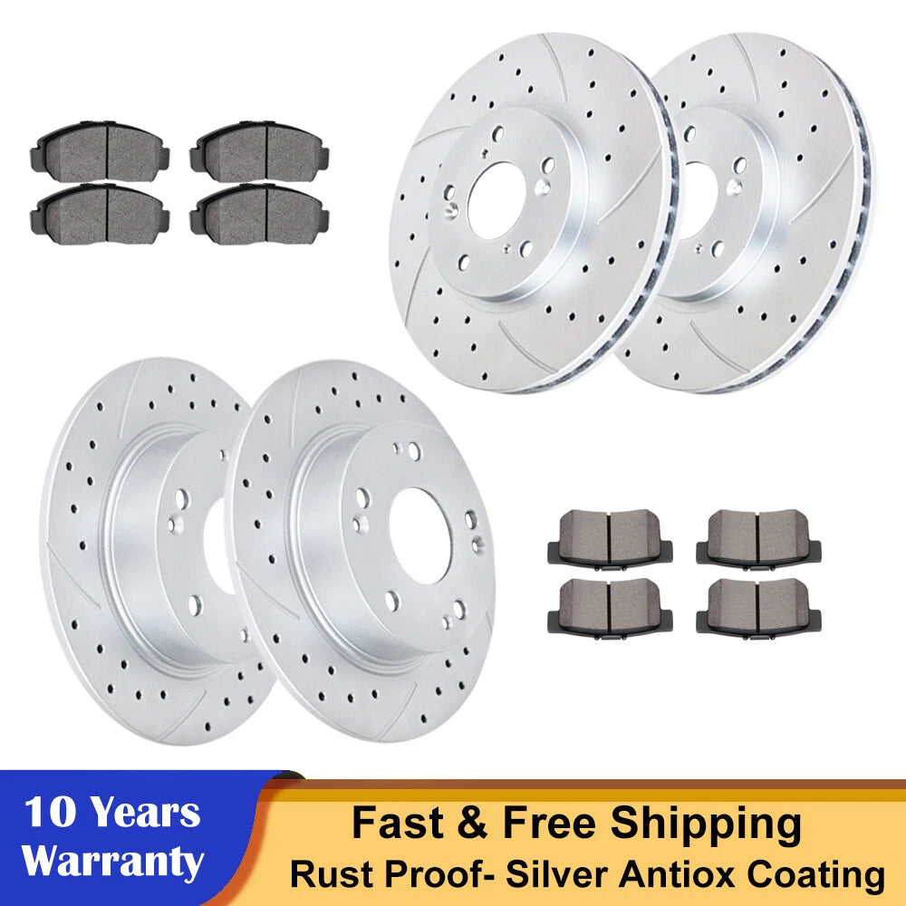 Drilled Disc Rotors & Ceramic Brake Pads for Honda Accord (2003–2007)