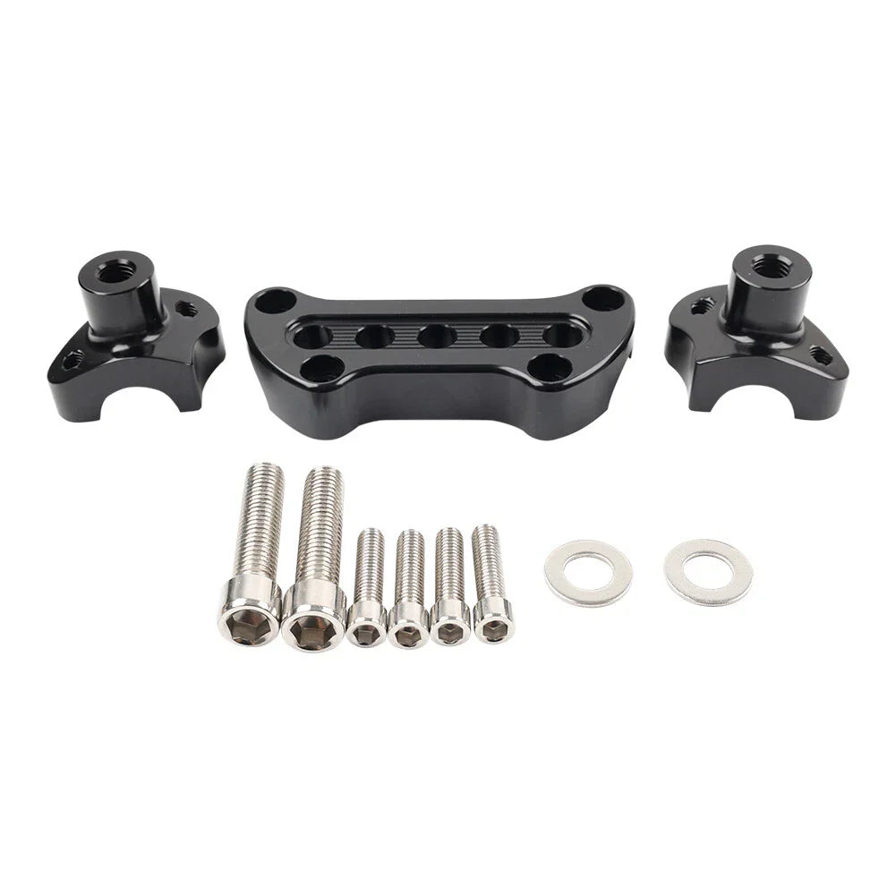 Handlebar Riser Top Clamp Black for Harley Sportster, Softail, Dyna, Road King