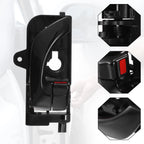 1 Pair Interior Door Handle for Hyundai Sonata (2005–2008) Black
