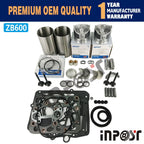 Overhaul Rebuild Kit for Kubota ZB600 Z600 Engine B4200 Tractor