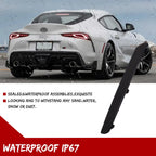 2X Smoked Black Lens Rear Bumper Reflector Light for Toyota GR Supra (2020–2024)