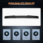 Adjustable Window Roof Spoiler Lip Glossy Black