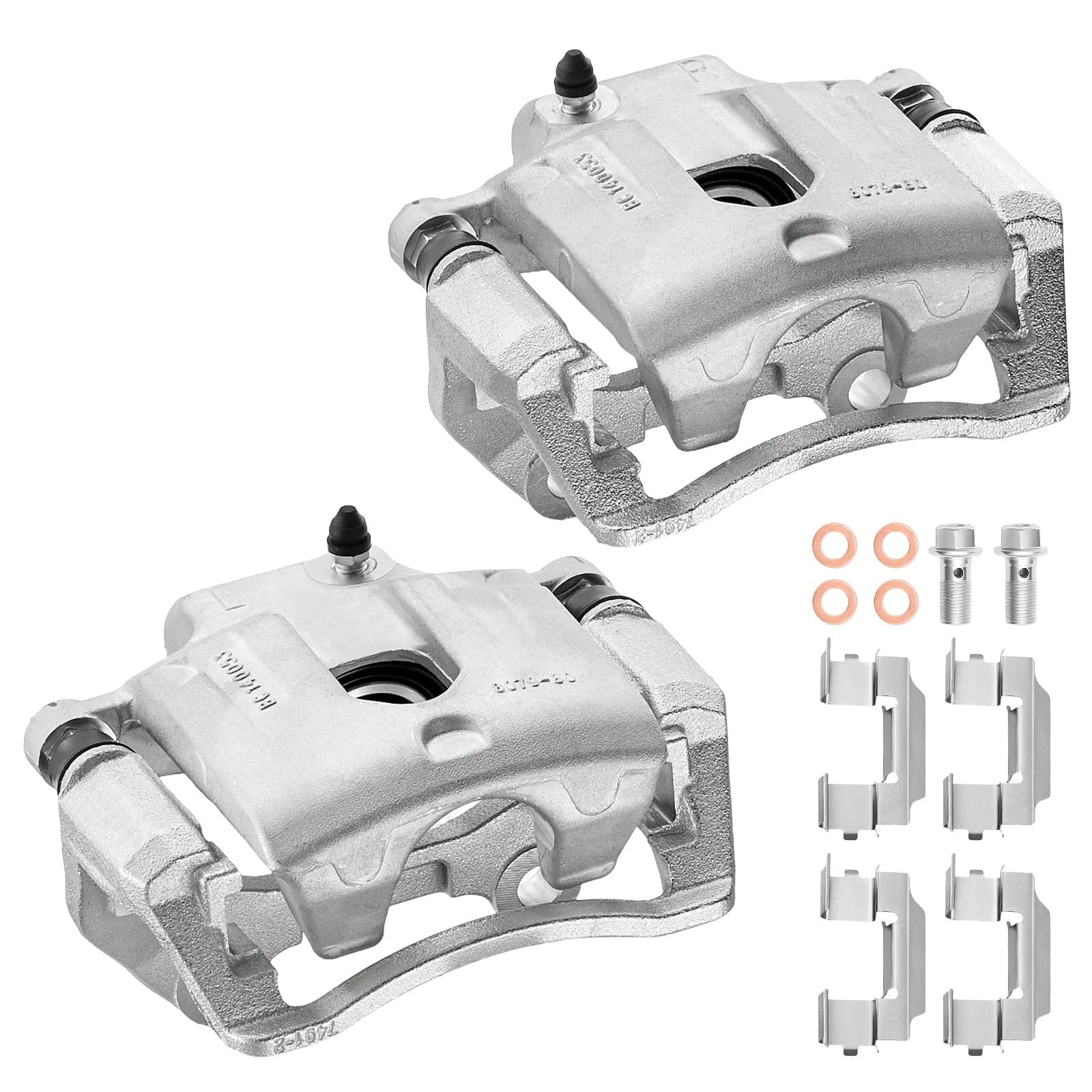 Set of 2 Rear Brake Calipers w/ Bracket for Chevy Trailblazer GMC Envoy (2002–2009)