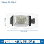 2Pcs LED License Plate Light Assembly No.YL8Z13550AA for Mazda MX-5 (1998–2005)