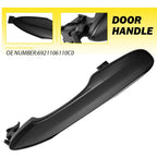 Gloss Black Door Handle Covers for Toyota Camry (2018–2024) - Front Passenger Side