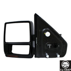 FO1320369 Door Mirror for Ford F-150 (TEXTURED, Left Driver Side)