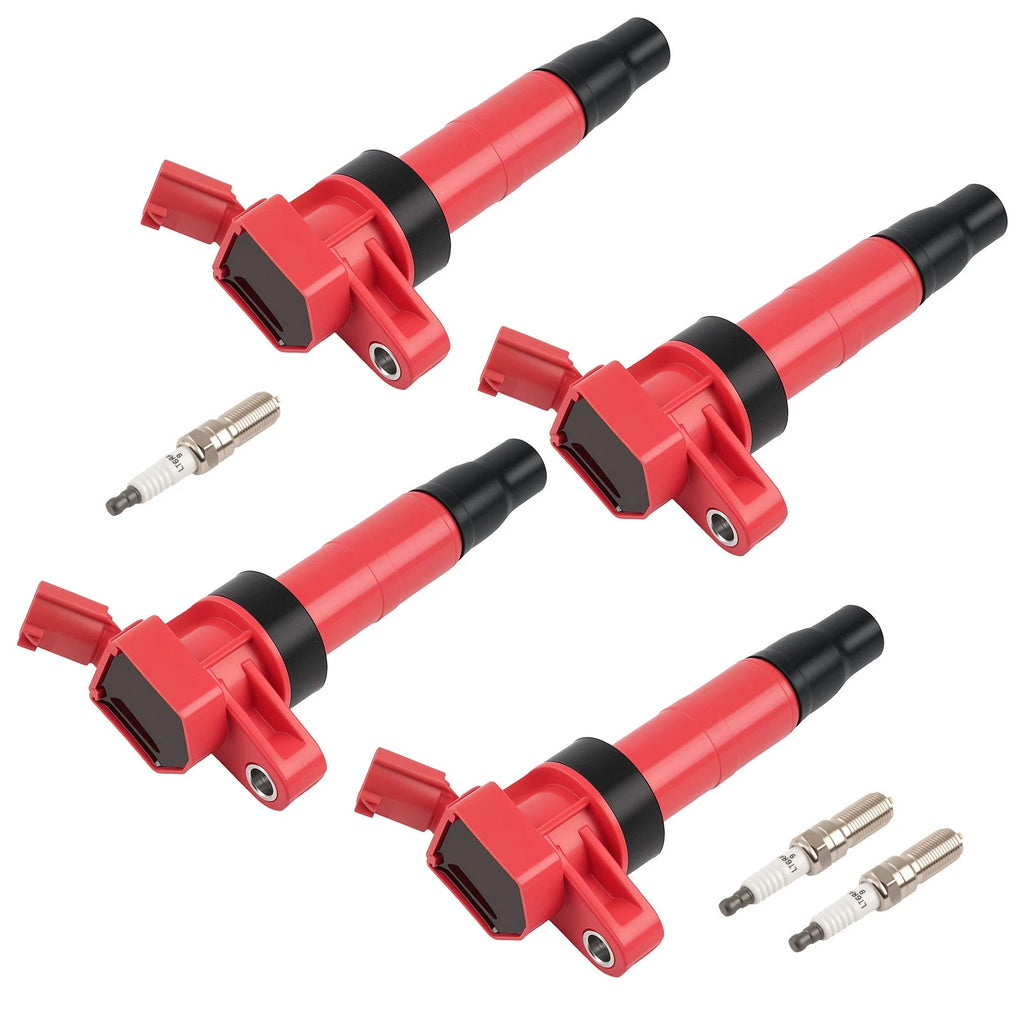 Set of 4 Ignition Coils & Spark Plugs for Hyundai Genesis Equus (2011–2013)
