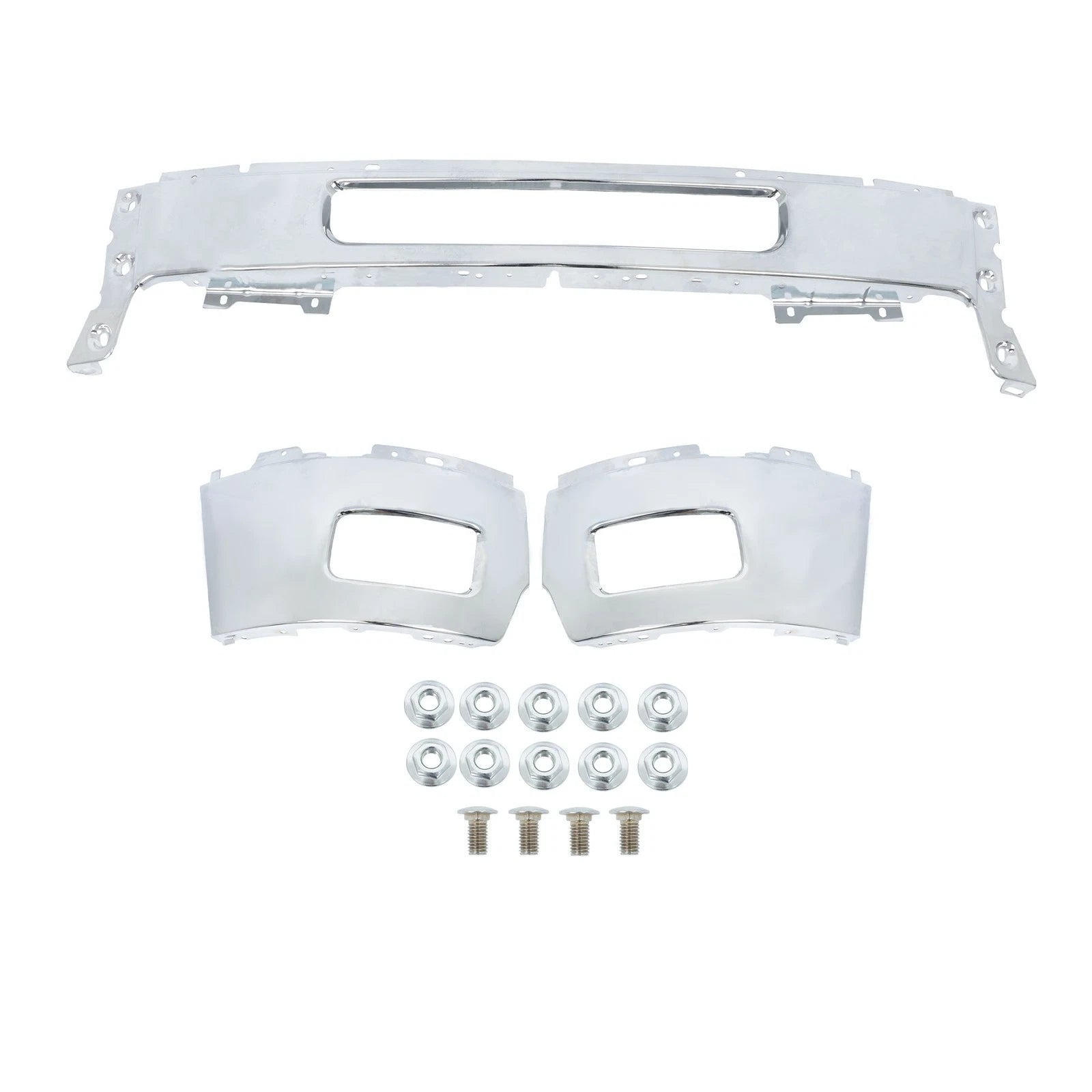 Front Bumper Split Chrome for Chevy Silverado 2500 3500 (2011–2014)