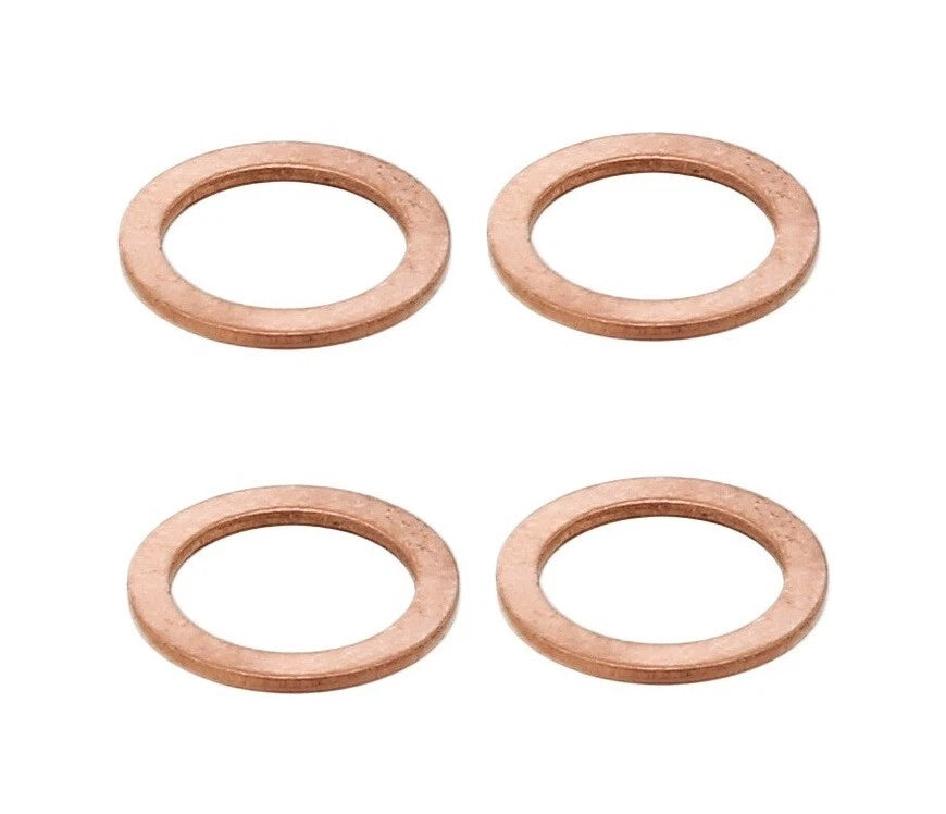 Set of 4 Engine Oil Drain Plug Gaskets for Audi A6, Mazda 3, Sprinter