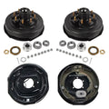 Set of 2 Trailer Hub Drum Kits with 12"x2" Brakes for 7000lb Axle
