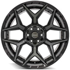 22 in Gloss Black Wheel with Brushed Face for 2001–2007 Toyota Sequoia